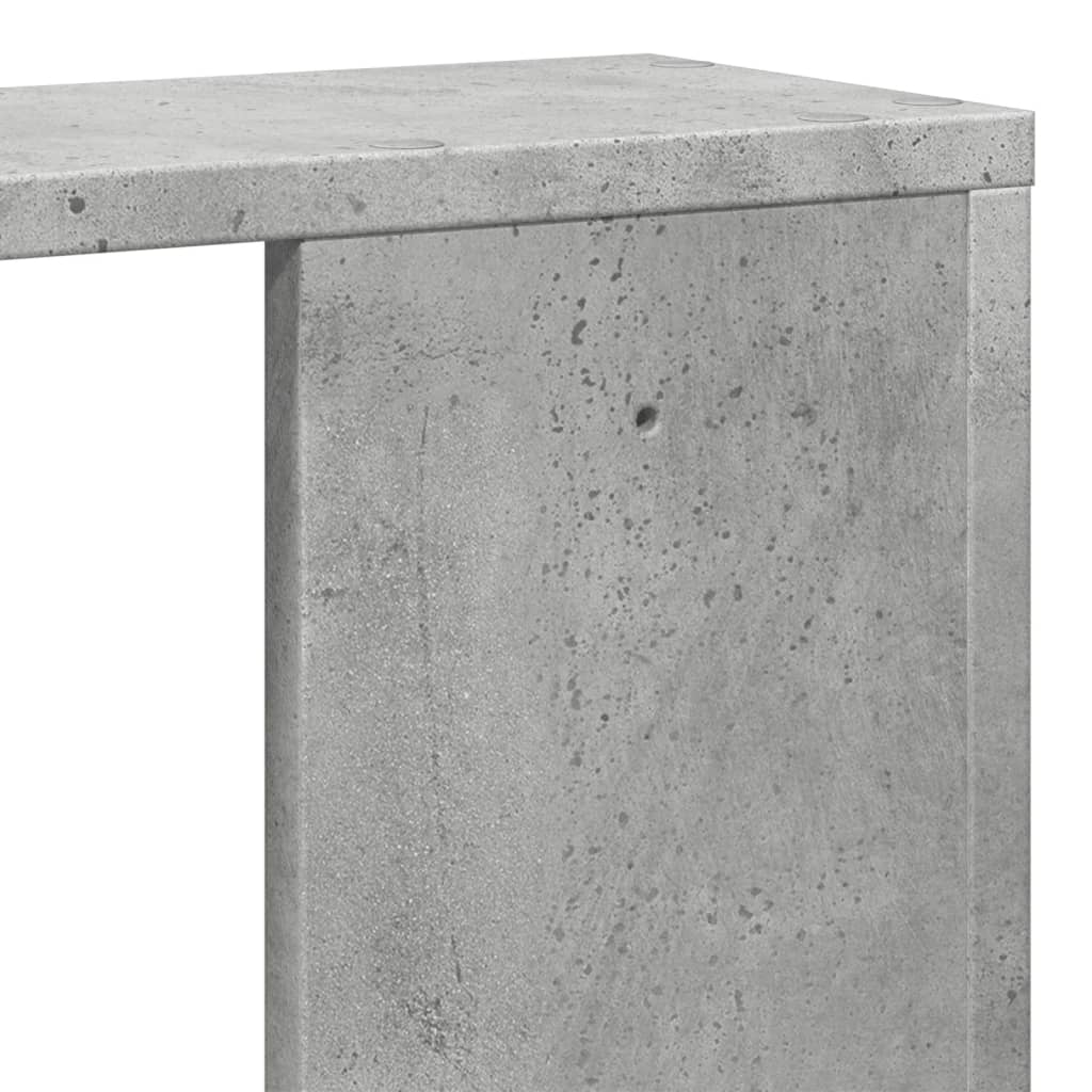 Étagère murale gris béton 100x15x70 cm bois d'ingénierie