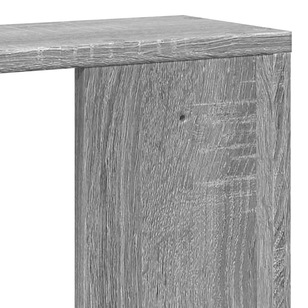 Étagère murale sonoma gris 100x15x70 cm bois ingénierie