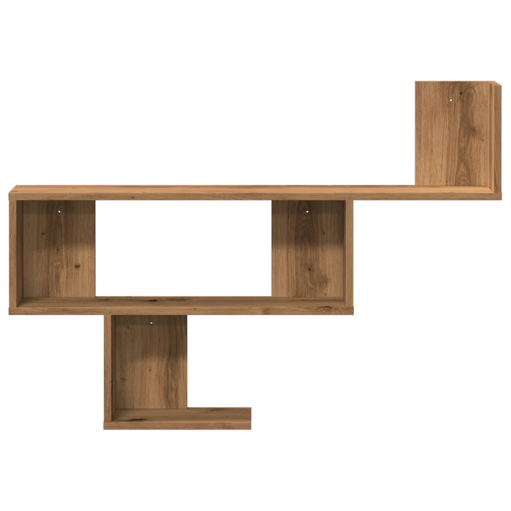Étagère murale chêne artisanal 100x15x70 cm bois d'ingénierie