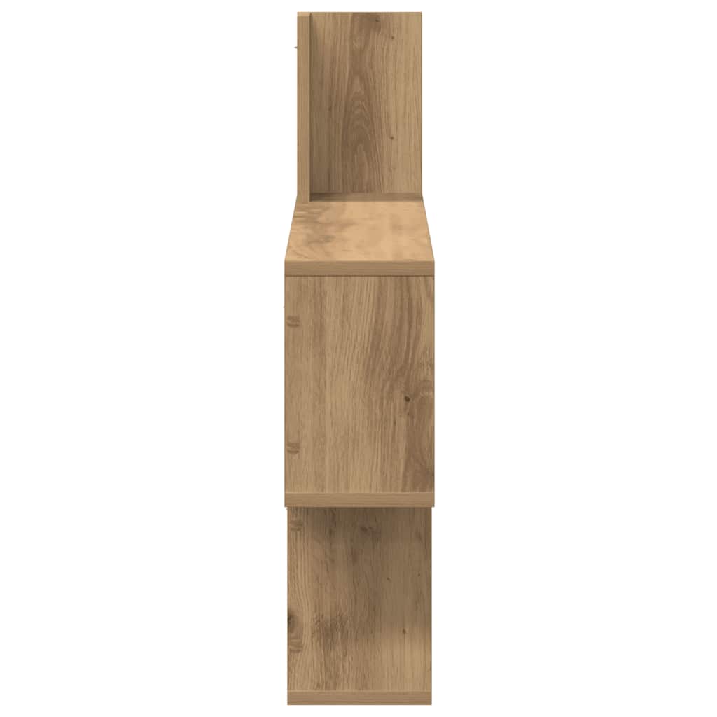 Étagère murale chêne artisanal 100x15x70 cm bois d'ingénierie