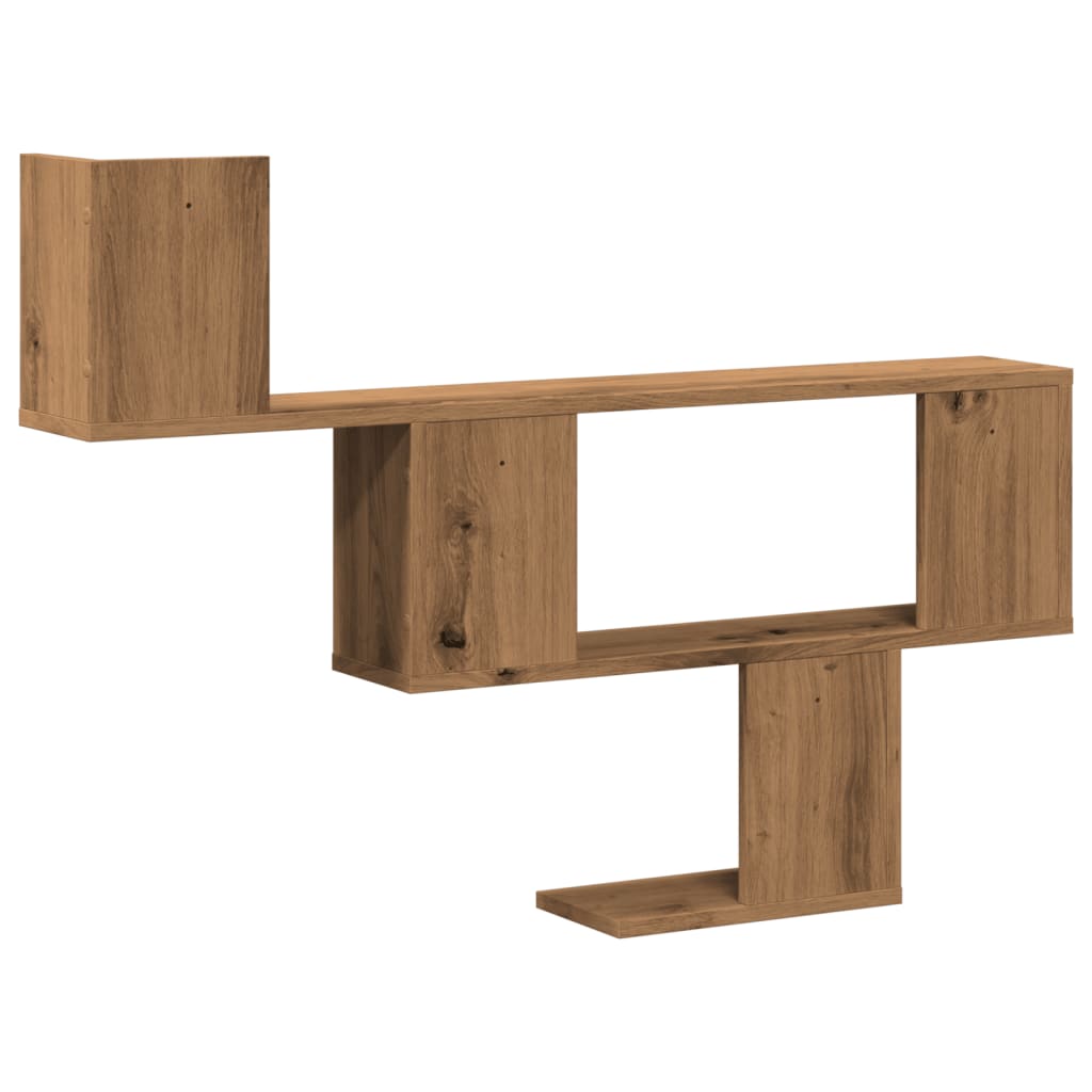Étagère murale chêne artisanal 100x15x70 cm bois d'ingénierie
