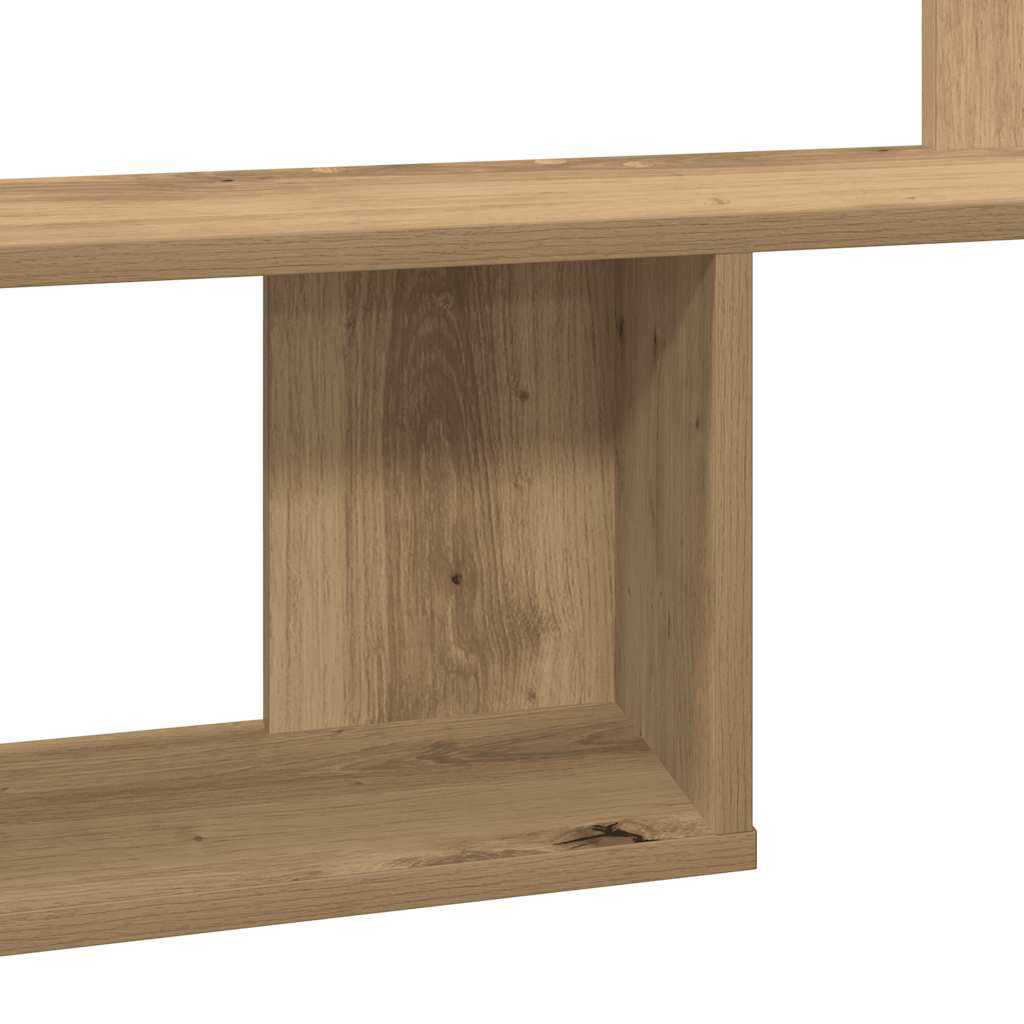 Étagère murale chêne artisanal 100x15x70 cm bois d'ingénierie