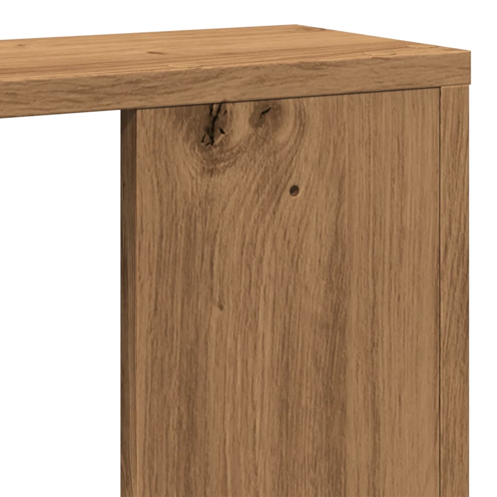 Étagère murale chêne artisanal 100x15x70 cm bois d'ingénierie