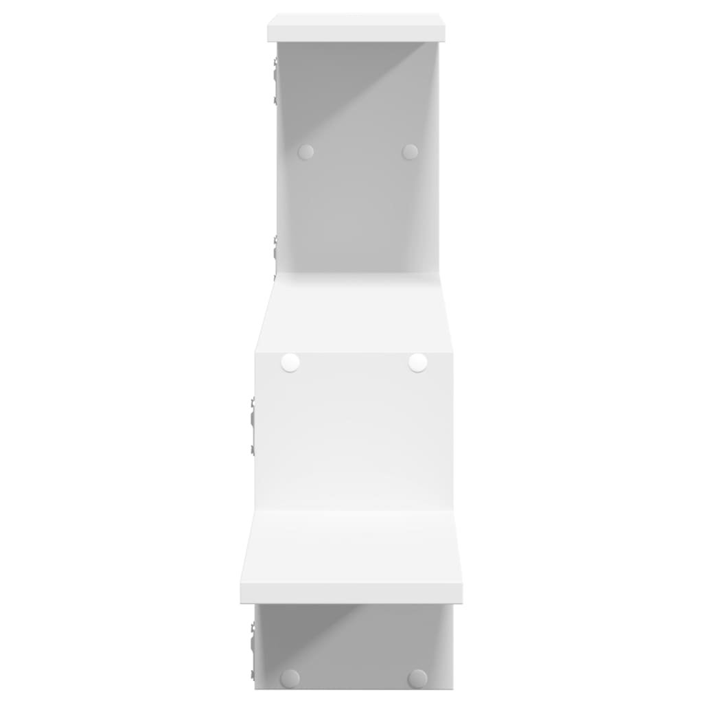 Étagère murale blanc 104x15x49 cm bois d'ingénierie