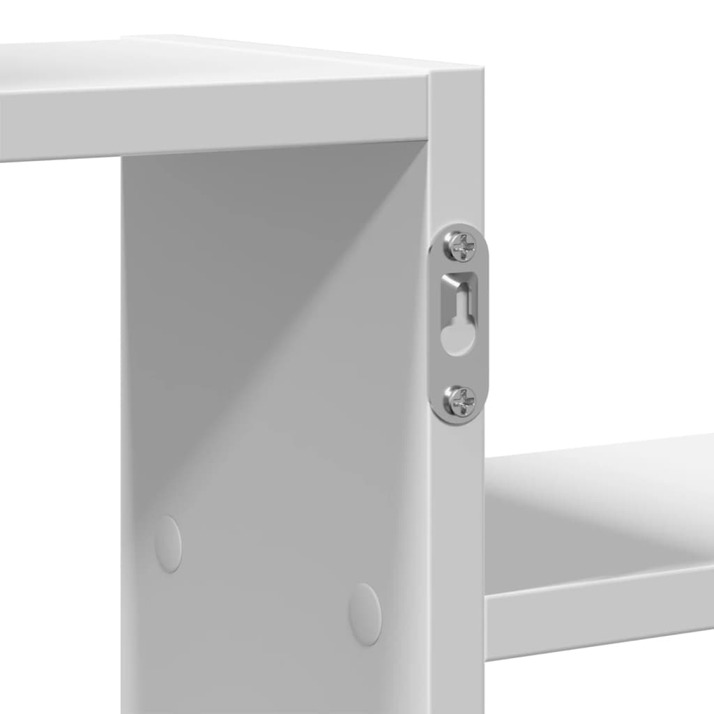 Étagère murale blanc 104x15x49 cm bois d'ingénierie