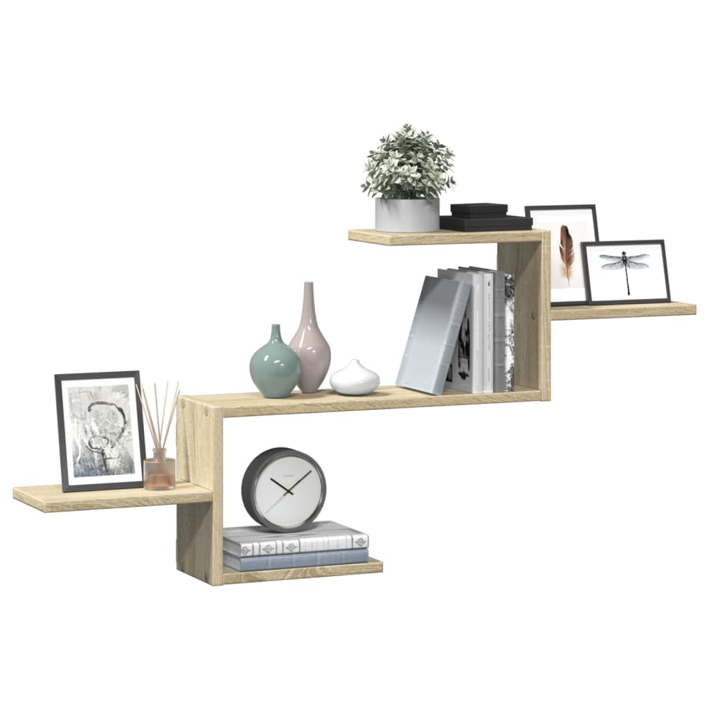Étagère murale chêne sonoma 104x15x49 cm bois d'ingénierie
