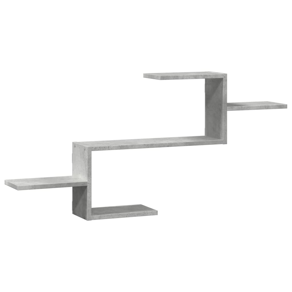 Étagère murale gris béton 104x15x49 cm bois d'ingénierie