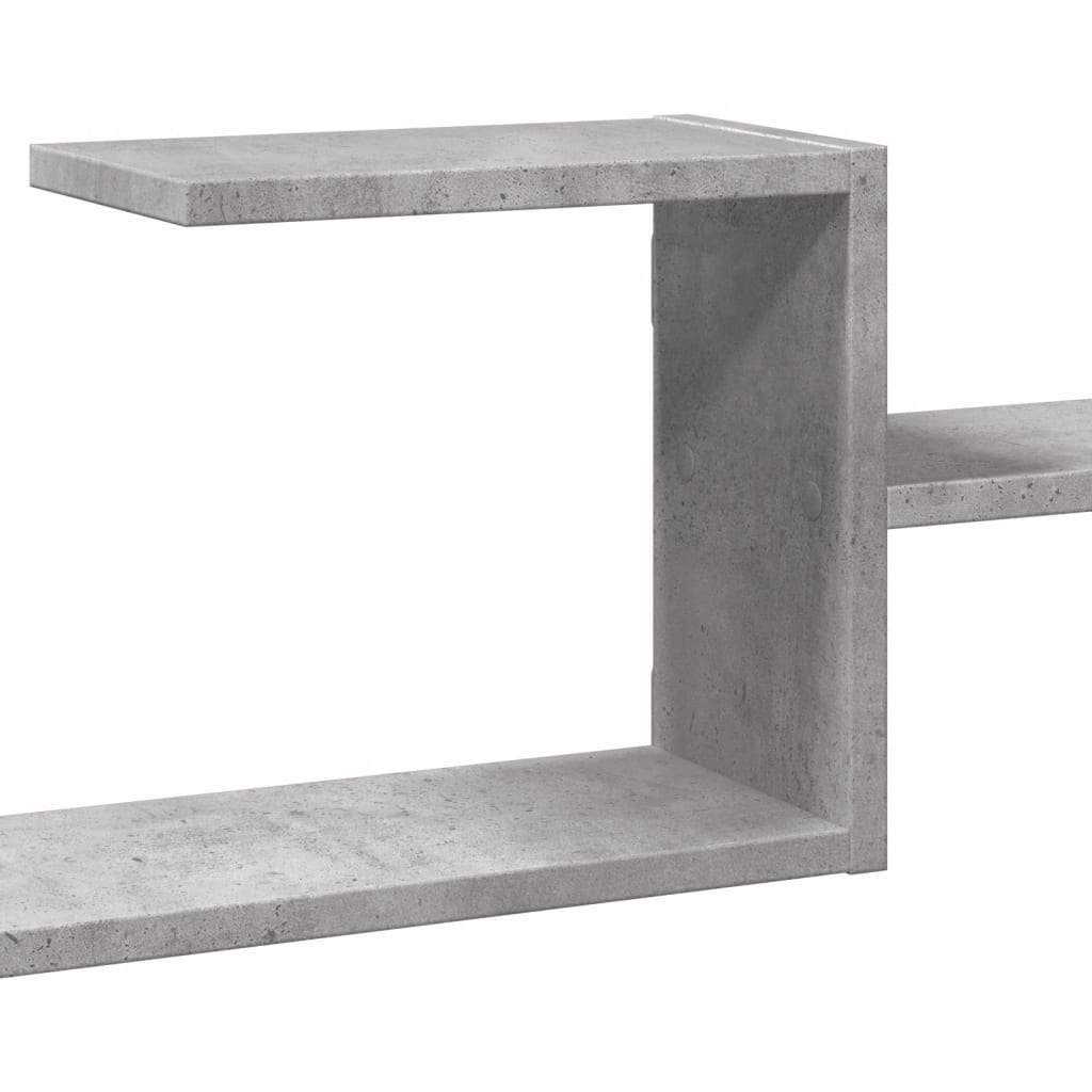 Étagère murale gris béton 104x15x49 cm bois d'ingénierie