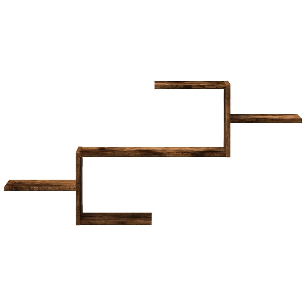 Étagère murale chêne fumé 104x15x49 cm bois d'ingénierie