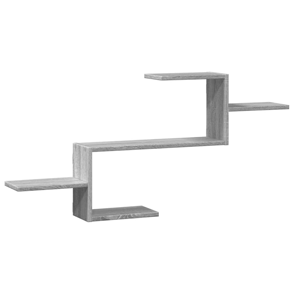 Étagère murale sonoma gris 104x15x49 cm bois ingénierie