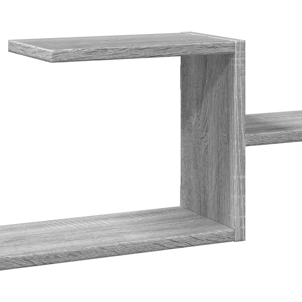 Étagère murale sonoma gris 104x15x49 cm bois ingénierie
