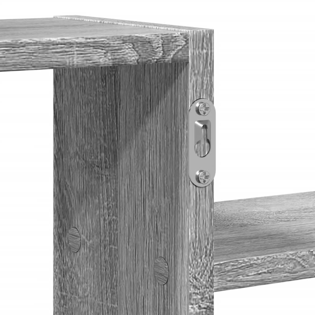 Étagère murale sonoma gris 104x15x49 cm bois ingénierie