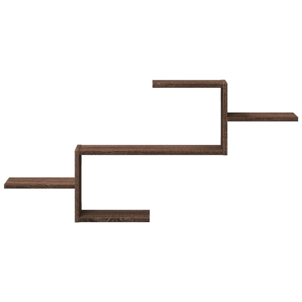 Étagère murale chêne marron 104x15x49 cm bois d'ingénierie
