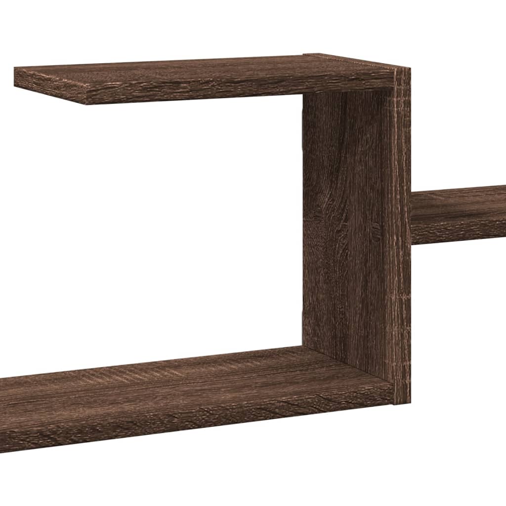 Étagère murale chêne marron 104x15x49 cm bois d'ingénierie