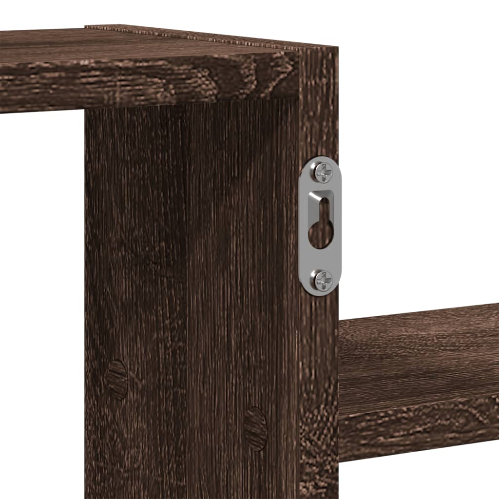 Étagère murale chêne marron 104x15x49 cm bois d'ingénierie