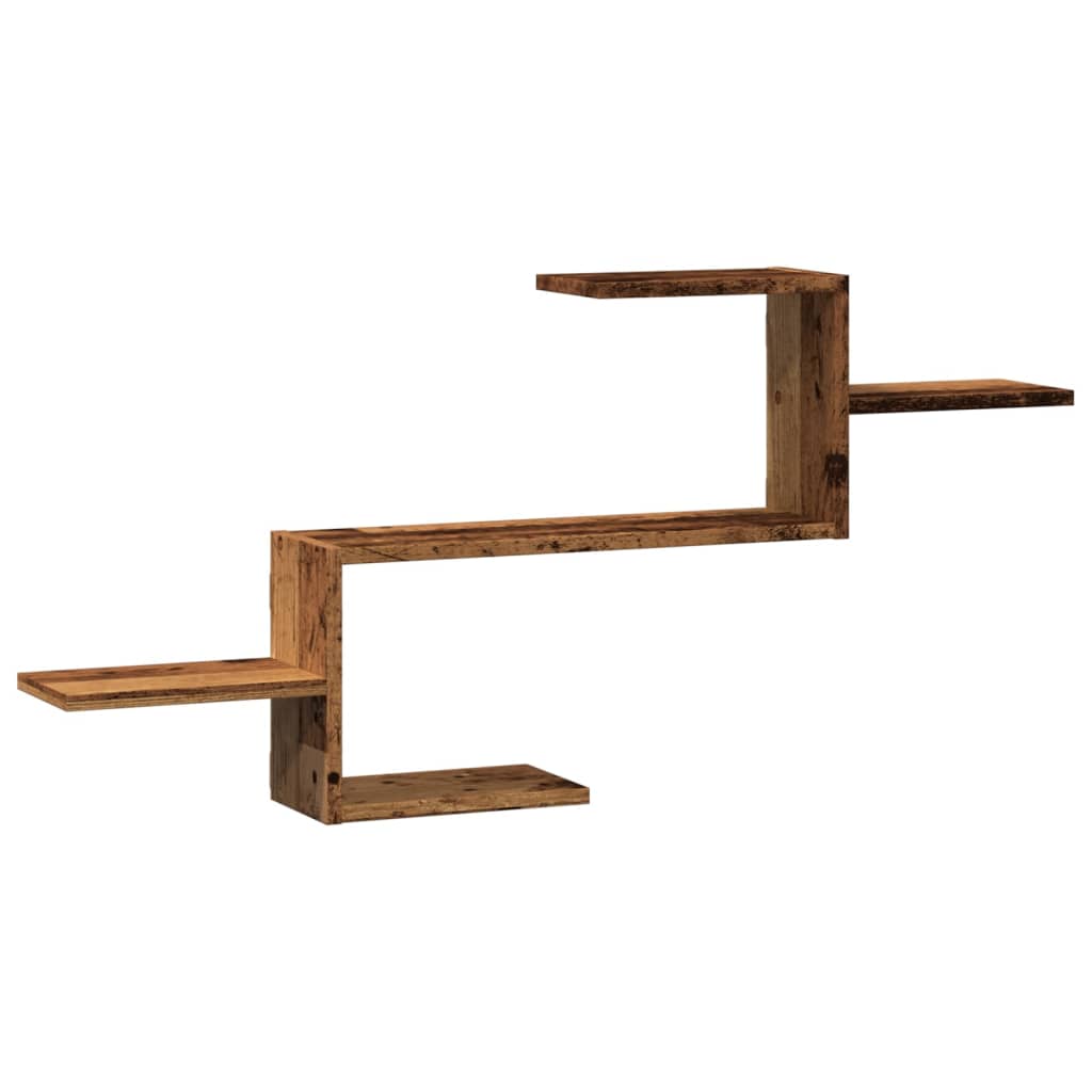 Étagère murale vieux bois 104x15x49 cm bois d'ingénierie