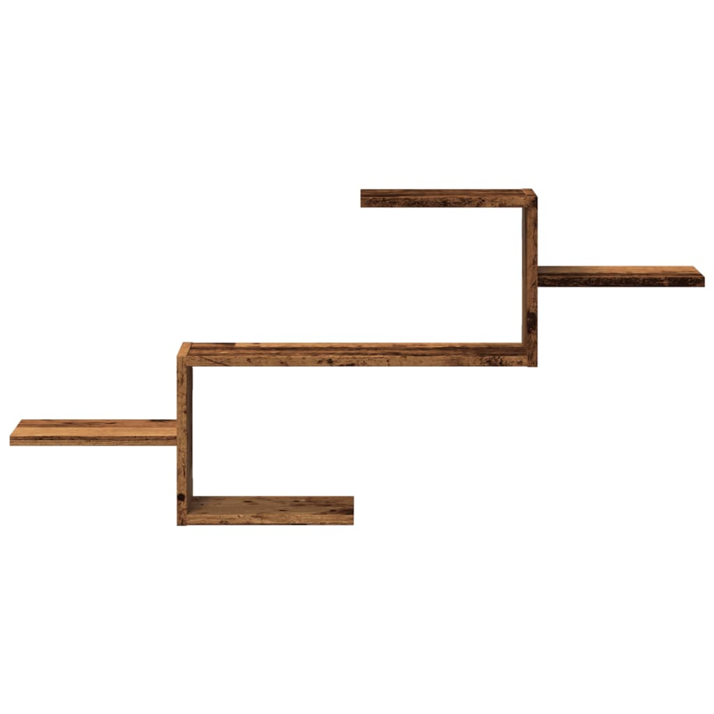 Étagère murale vieux bois 104x15x49 cm bois d'ingénierie