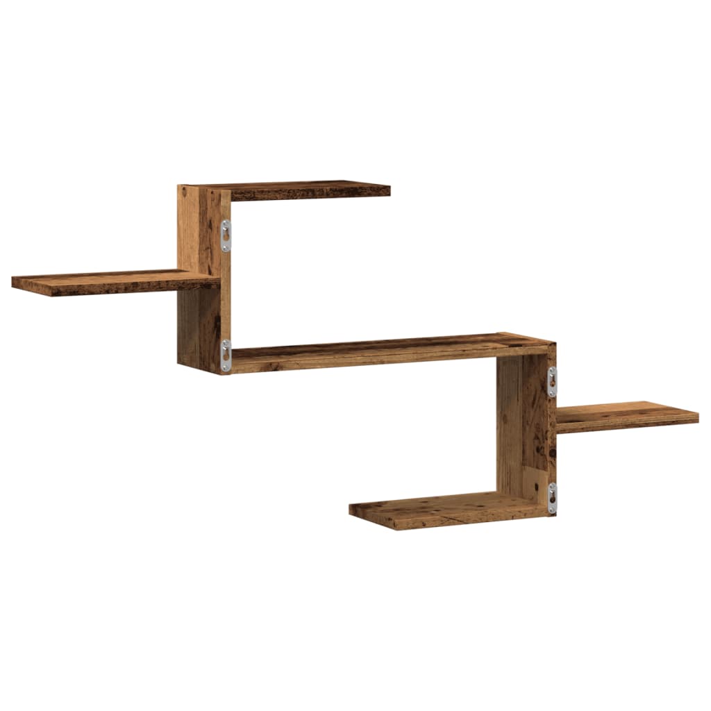 Étagère murale vieux bois 104x15x49 cm bois d'ingénierie