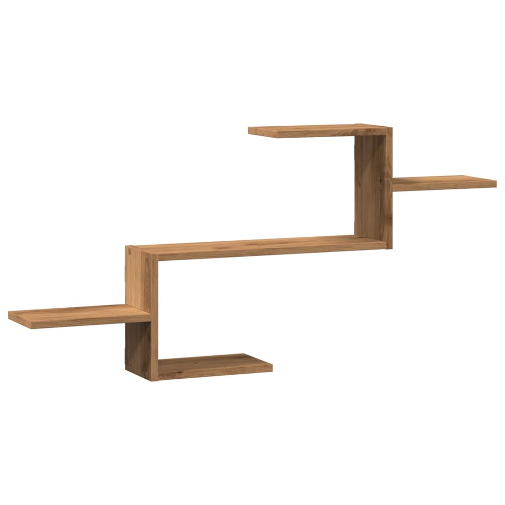 Étagère murale chêne artisanal 104x15x49 cm bois d'ingénierie