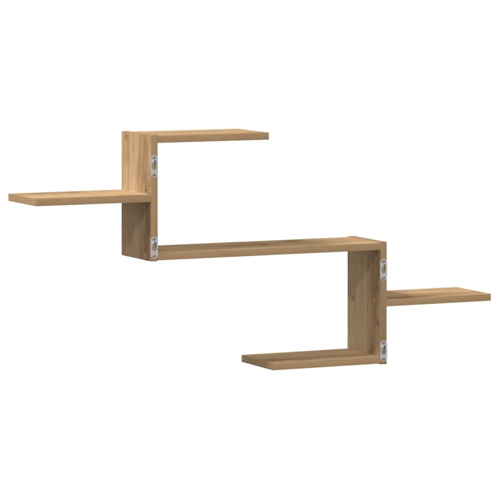 Étagère murale chêne artisanal 104x15x49 cm bois d'ingénierie