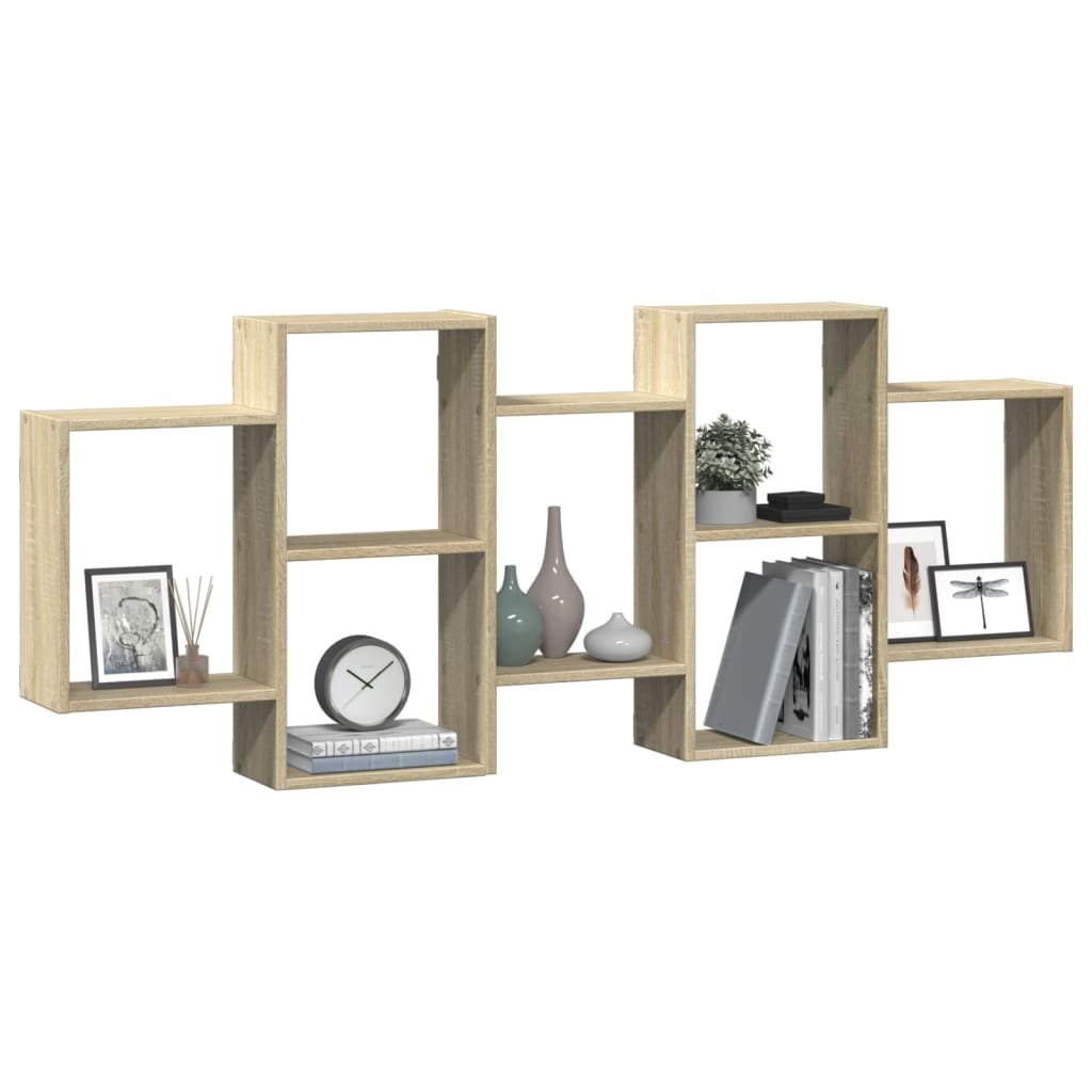 Étagère murale chêne sonoma 159x18x65 cm bois d'ingénierie