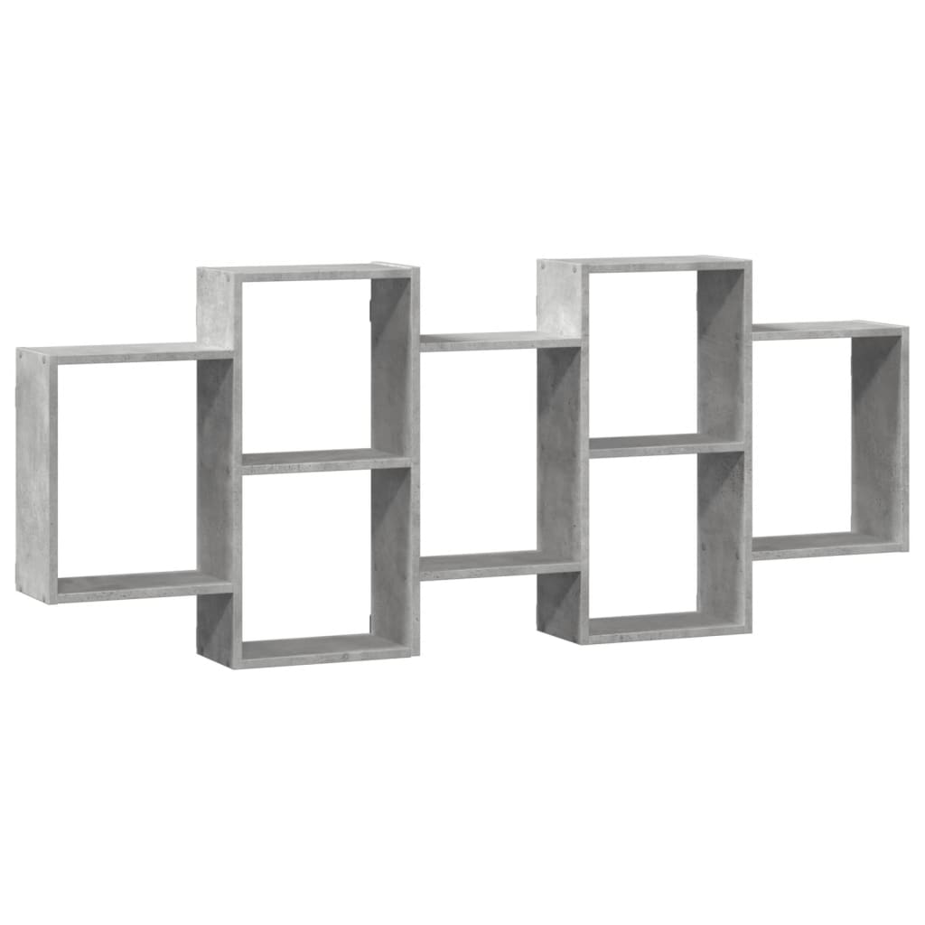 Étagère murale gris béton 159x18x65 cm bois d'ingénierie