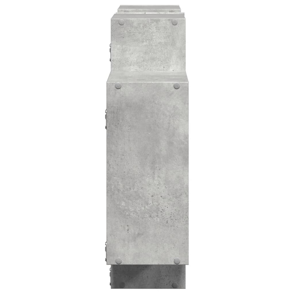 Étagère murale gris béton 159x18x65 cm bois d'ingénierie
