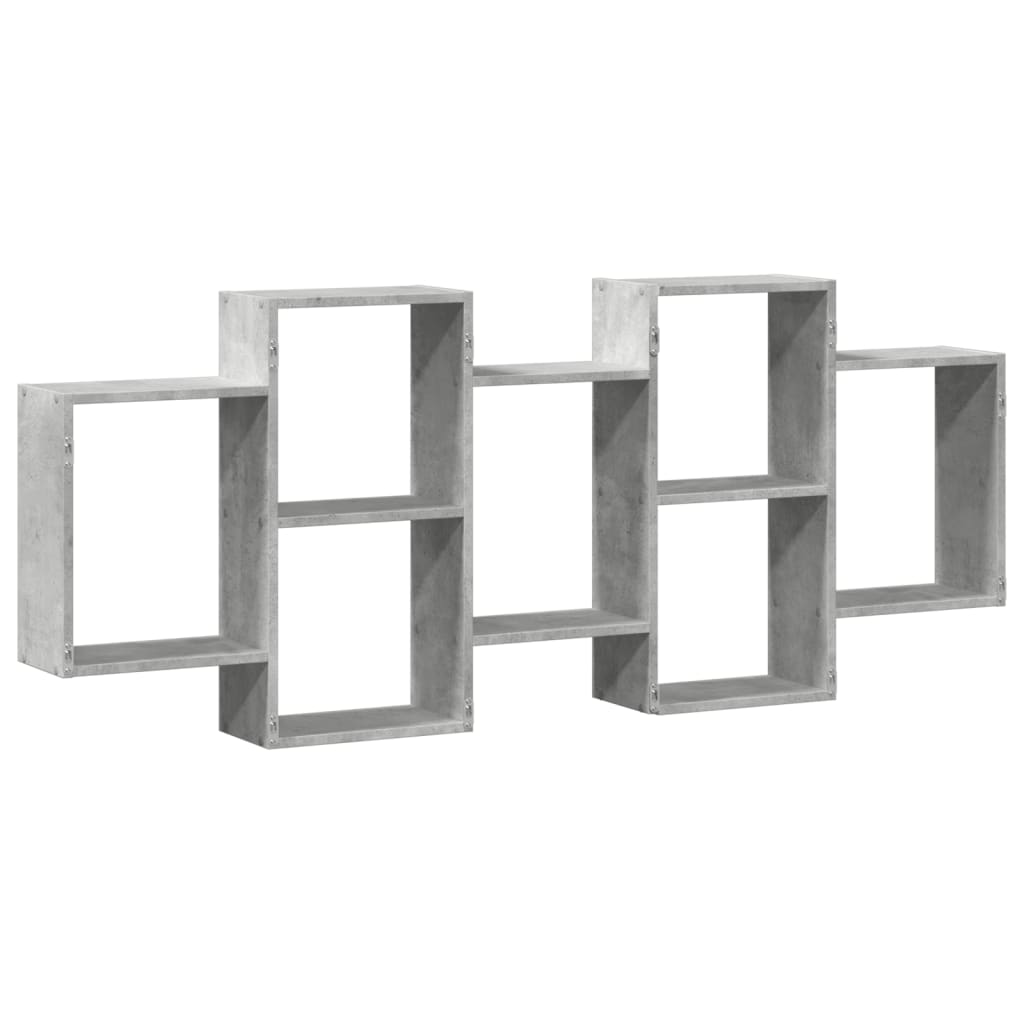 Étagère murale gris béton 159x18x65 cm bois d'ingénierie