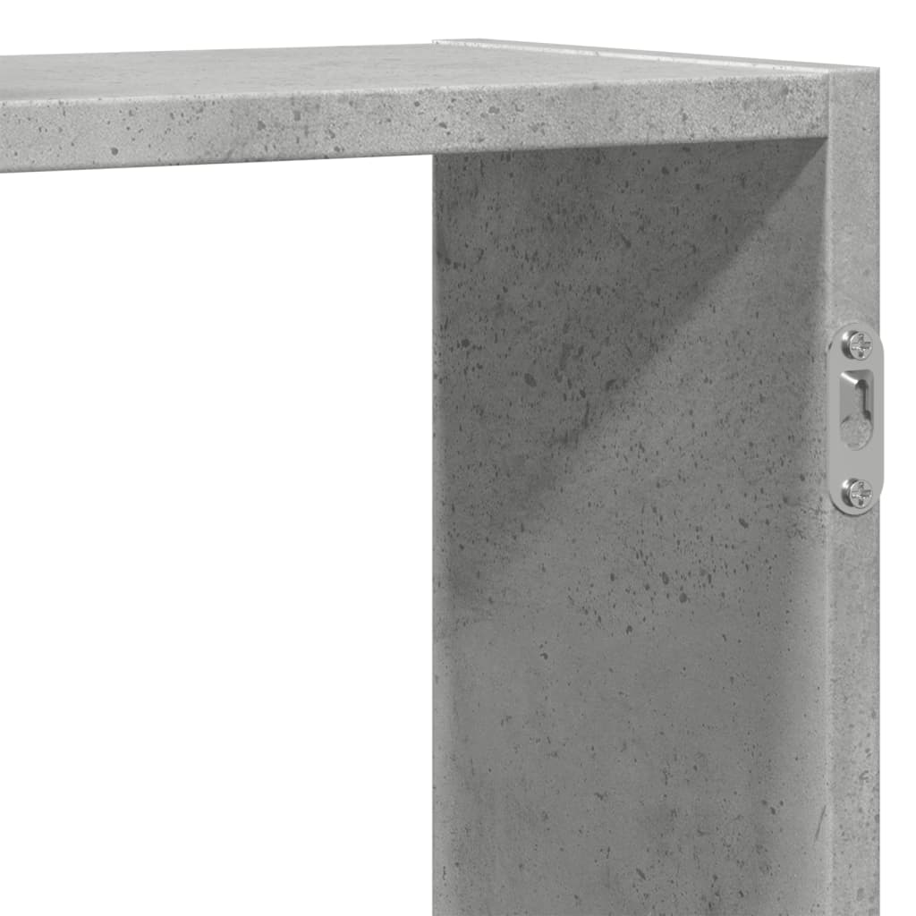 Étagère murale gris béton 159x18x65 cm bois d'ingénierie