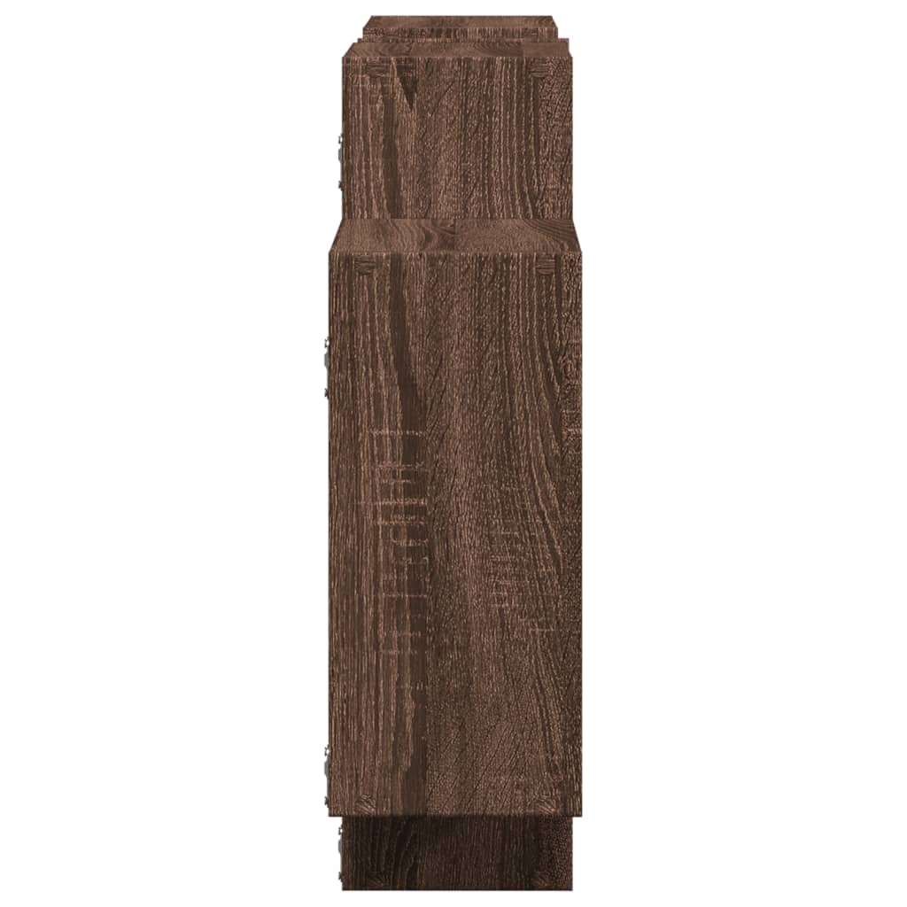 Étagère murale chêne marron 159x18x65 cm bois d'ingénierie