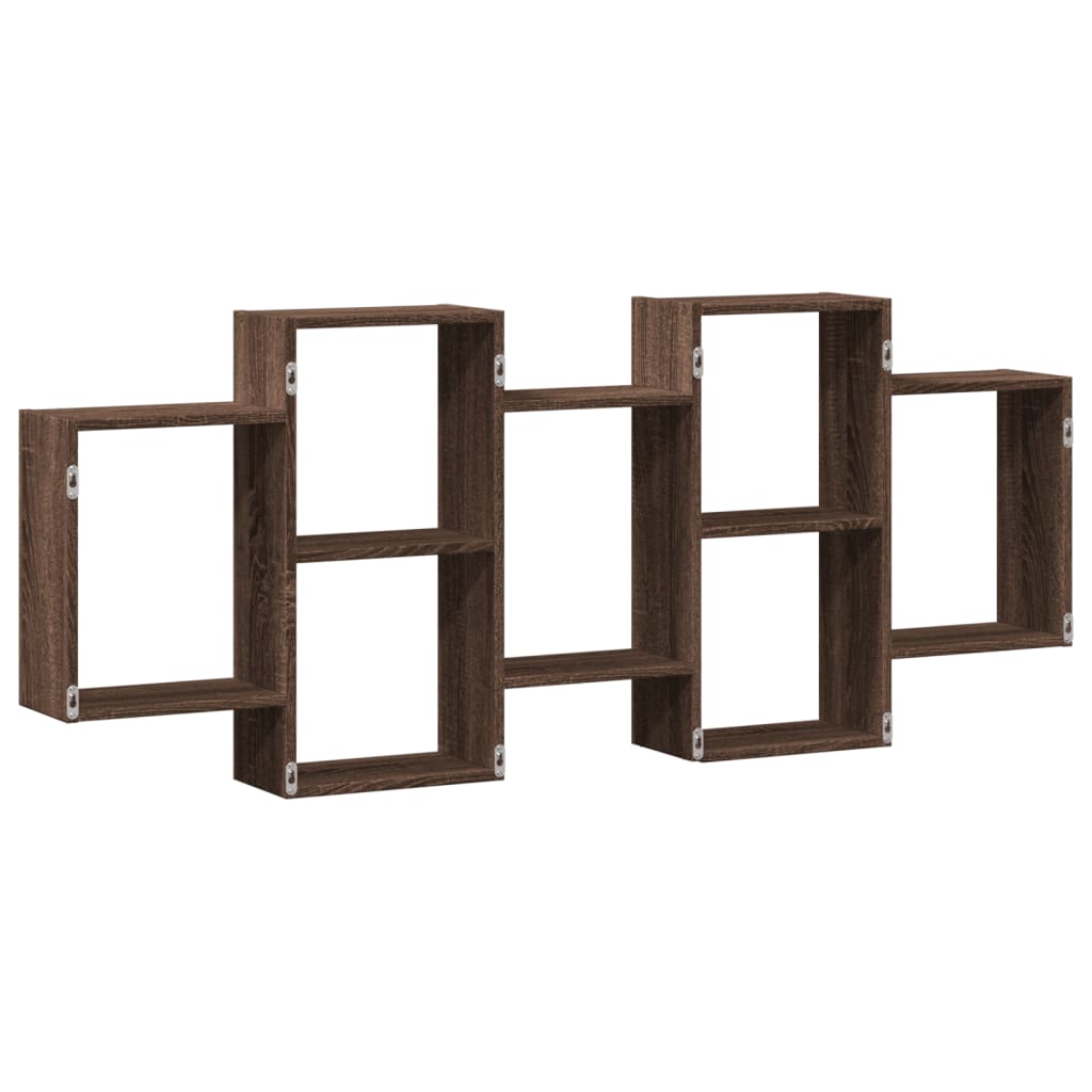 Étagère murale chêne marron 159x18x65 cm bois d'ingénierie