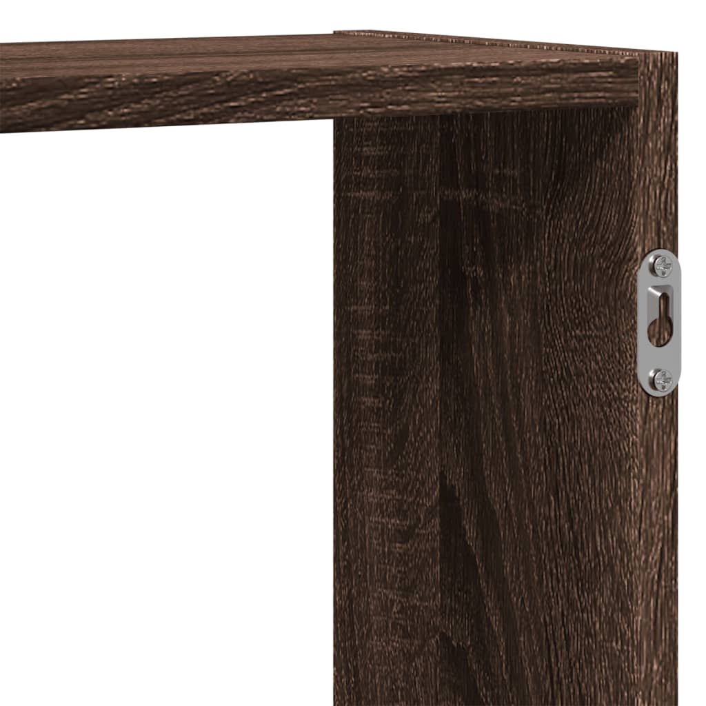 Étagère murale chêne marron 159x18x65 cm bois d'ingénierie