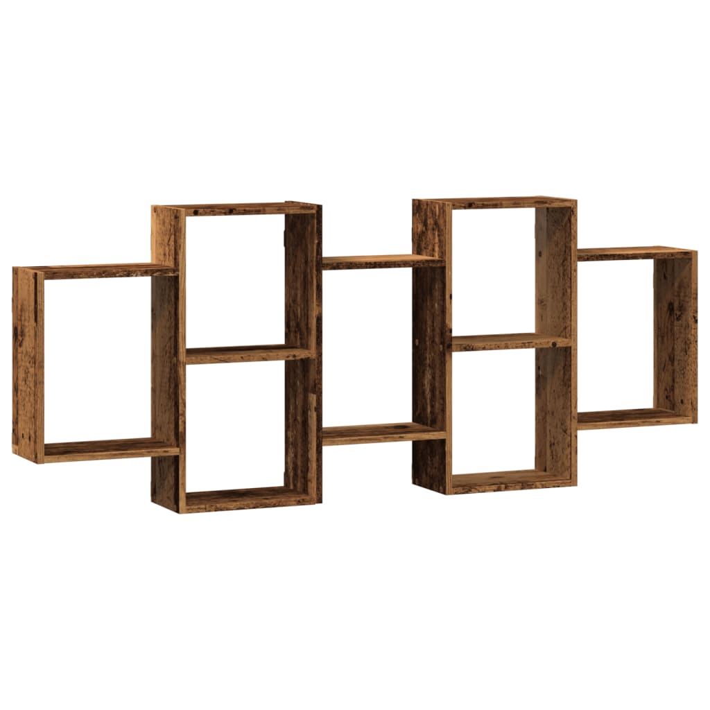 Étagère murale vieux bois 159x18x65 cm bois d'ingénierie