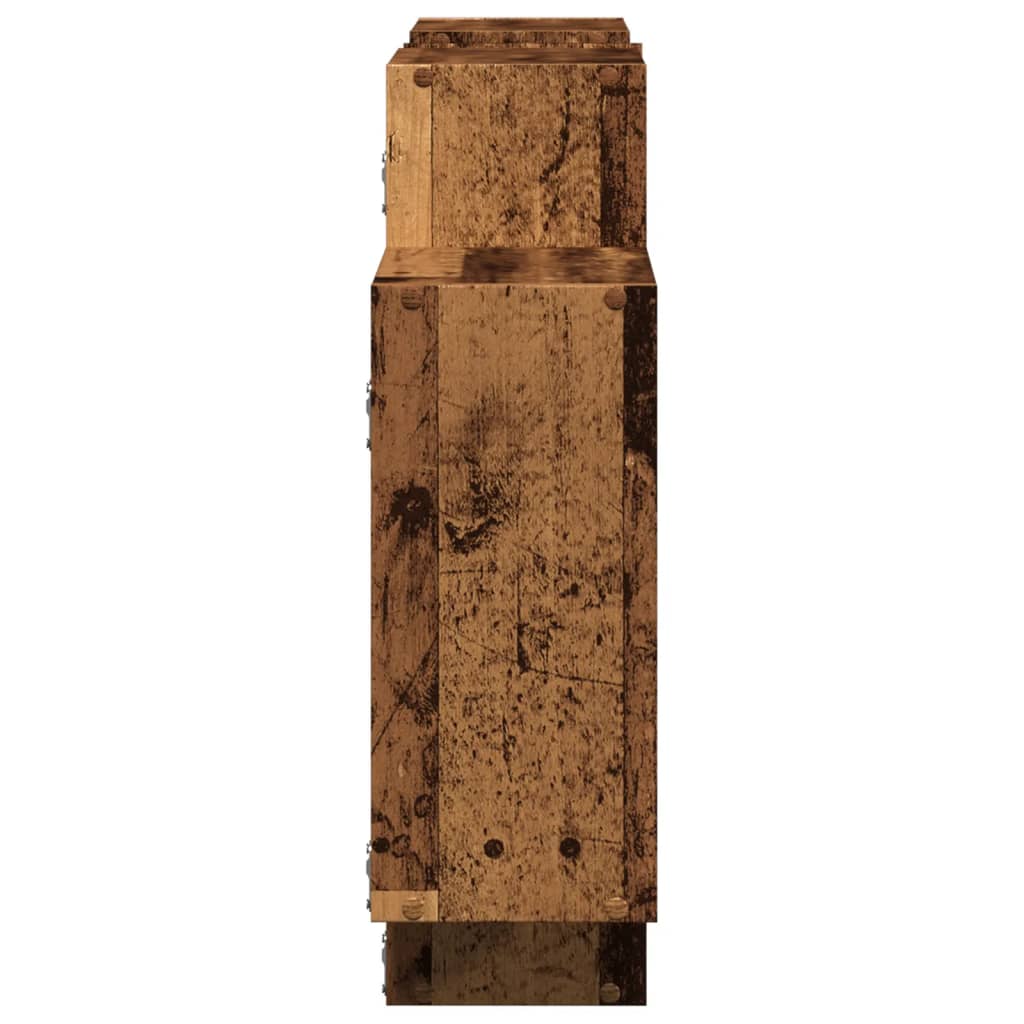 Étagère murale vieux bois 159x18x65 cm bois d'ingénierie