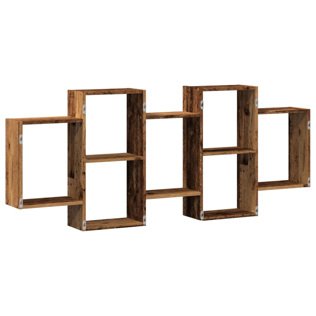 Étagère murale vieux bois 159x18x65 cm bois d'ingénierie