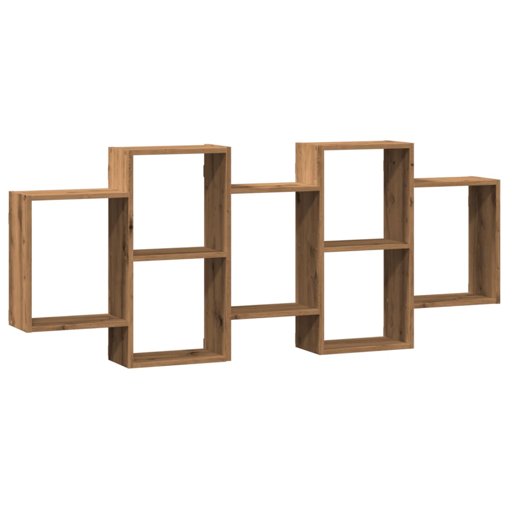 Étagère murale chêne artisanal 159x18x65 cm bois d'ingénierie