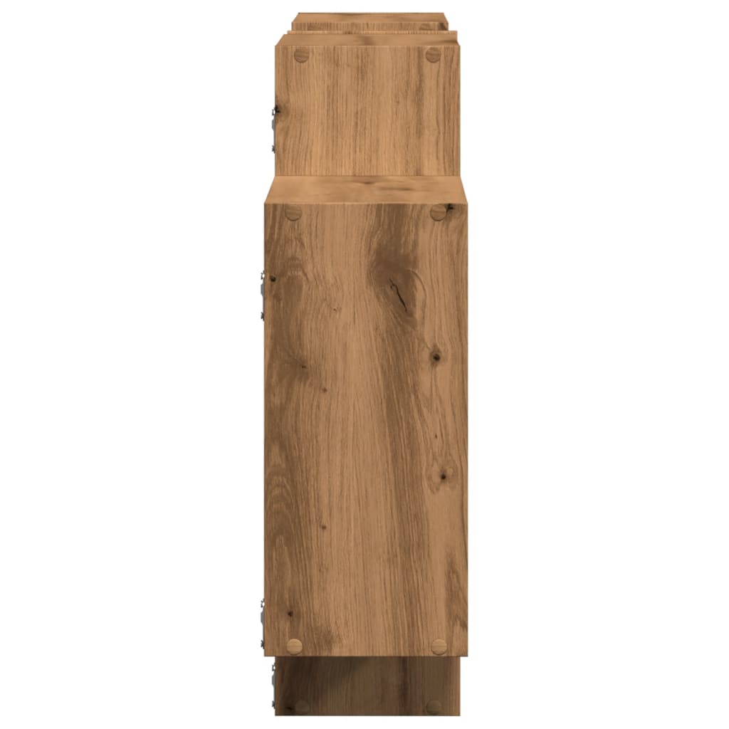 Étagère murale chêne artisanal 159x18x65 cm bois d'ingénierie