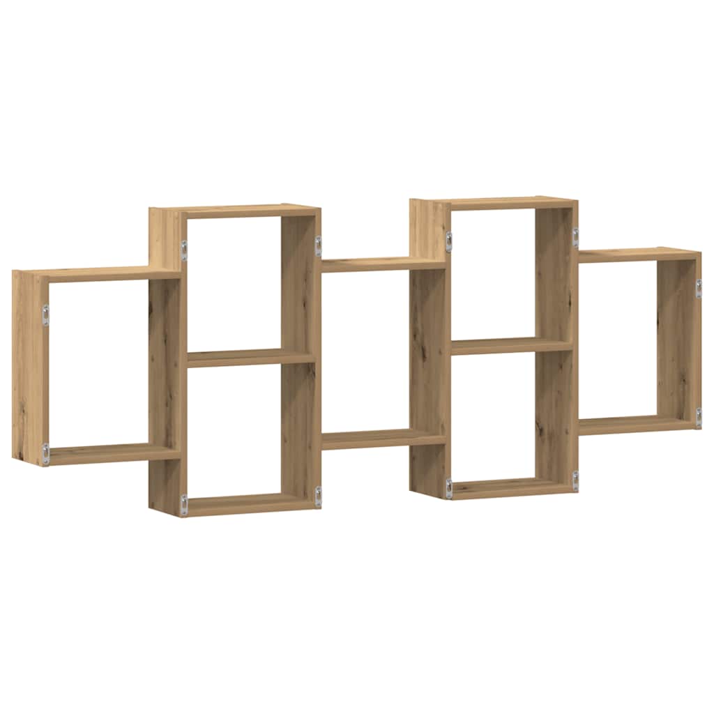 Étagère murale chêne artisanal 159x18x65 cm bois d'ingénierie