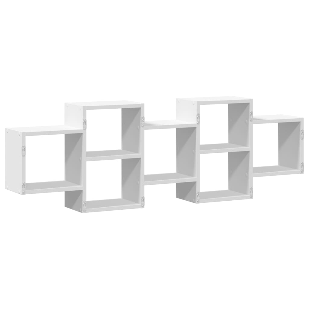 Étagère murale blanc 129x18x42 cm bois d'ingénierie