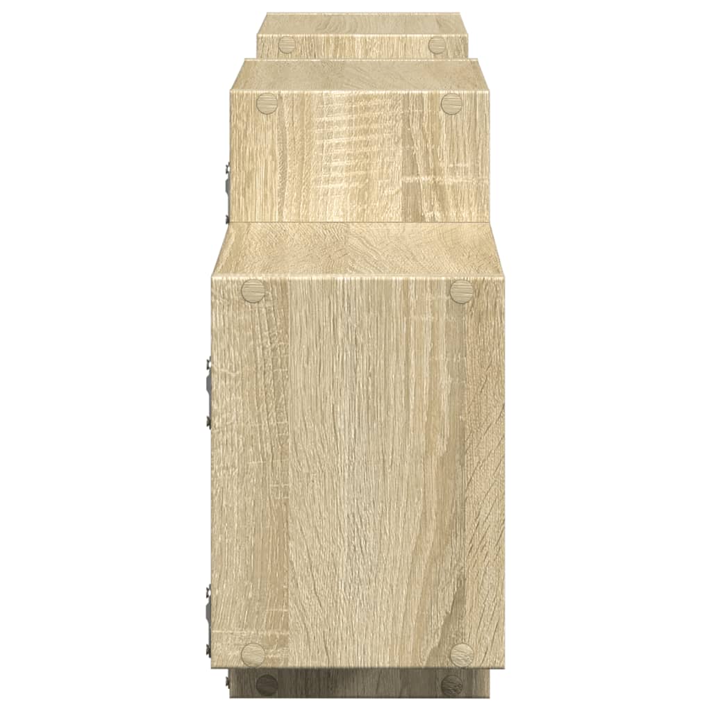 Étagère murale chêne sonoma 129x18x42 cm bois d'ingénierie