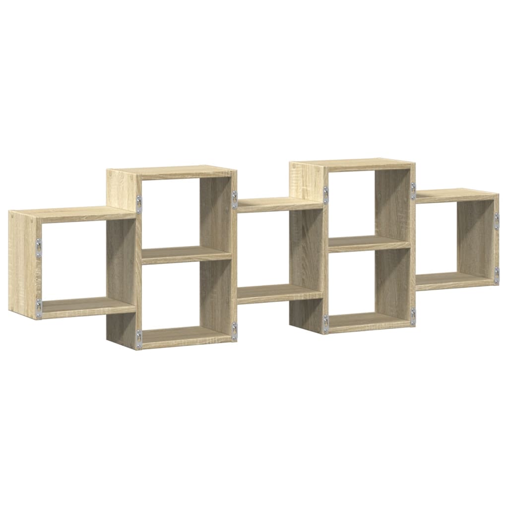 Étagère murale chêne sonoma 129x18x42 cm bois d'ingénierie