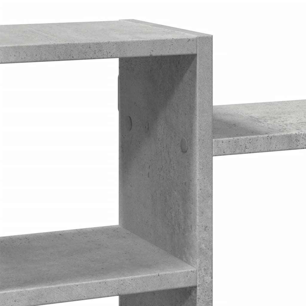 Étagère murale gris béton 129x18x42 cm bois d'ingénierie