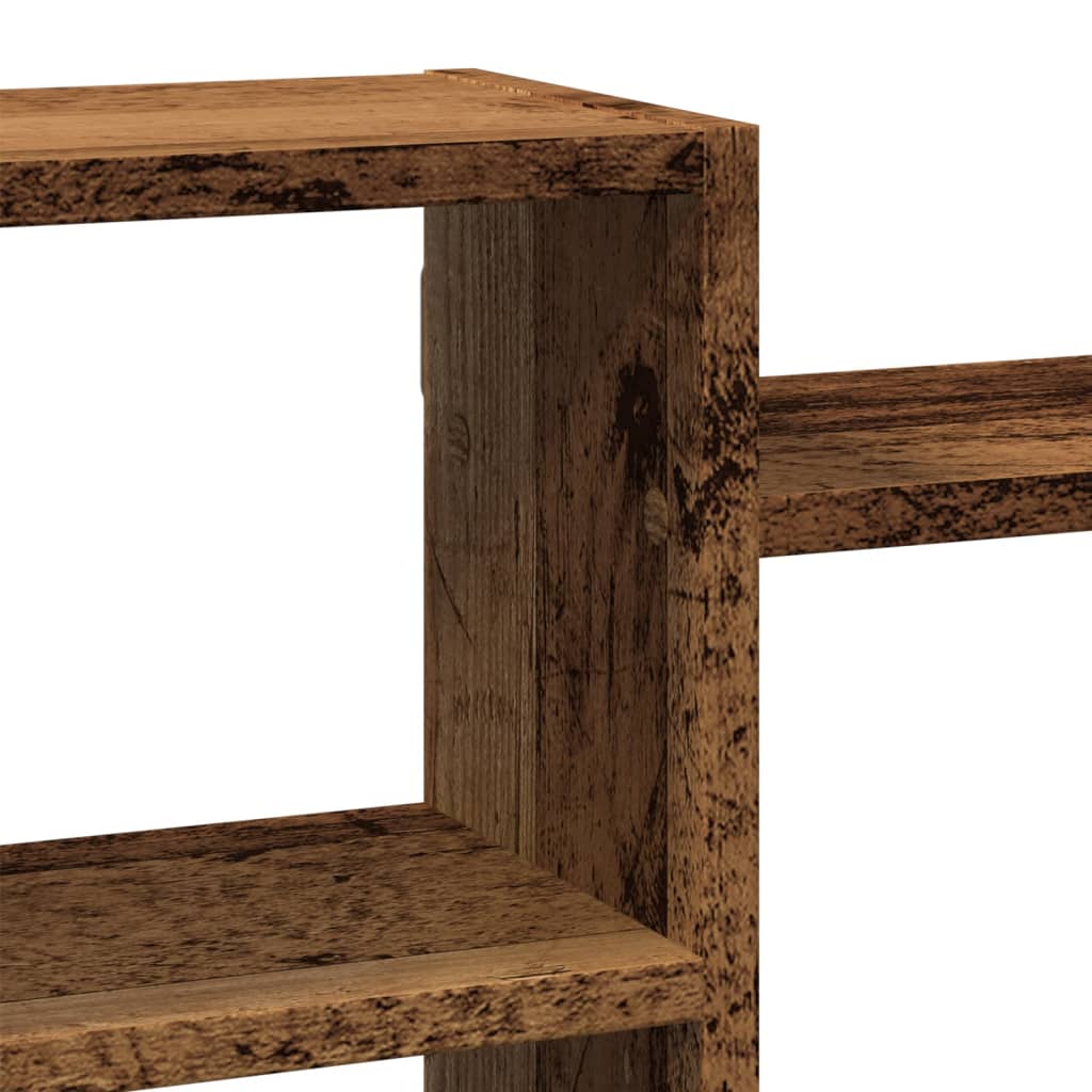 Étagère murale vieux bois 129x18x42 cm bois d'ingénierie