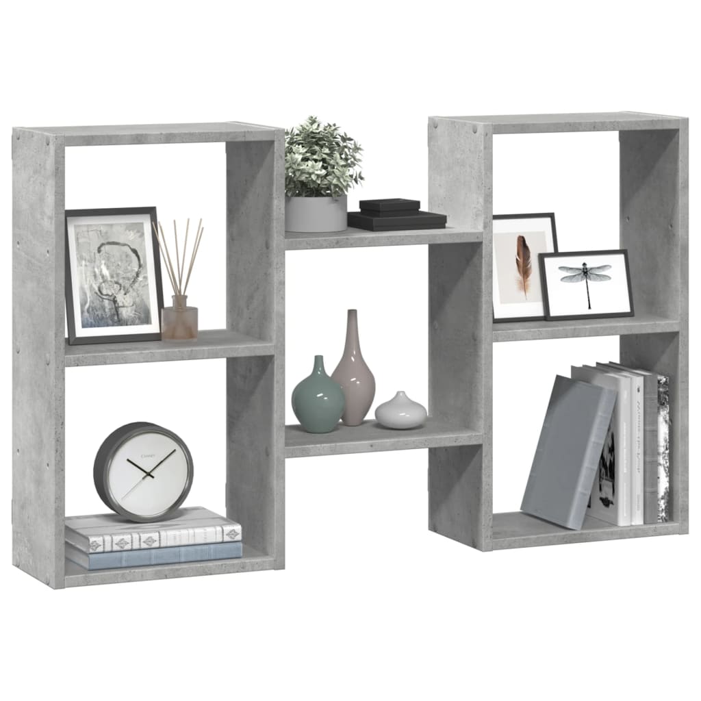 Étagère murale gris béton 96x18x60 cm bois d'ingénierie