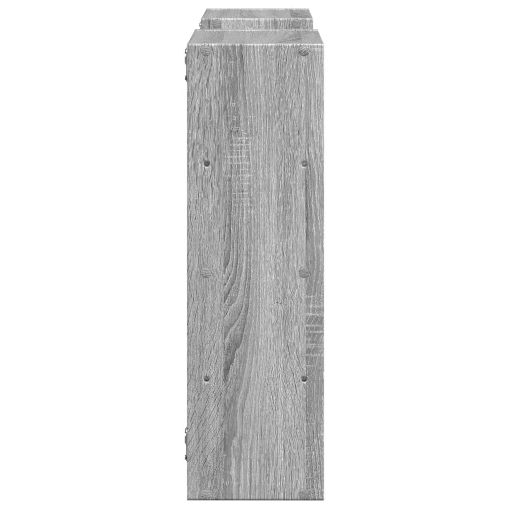 Étagère murale sonoma gris 96x18x60 cm bois ingénierie