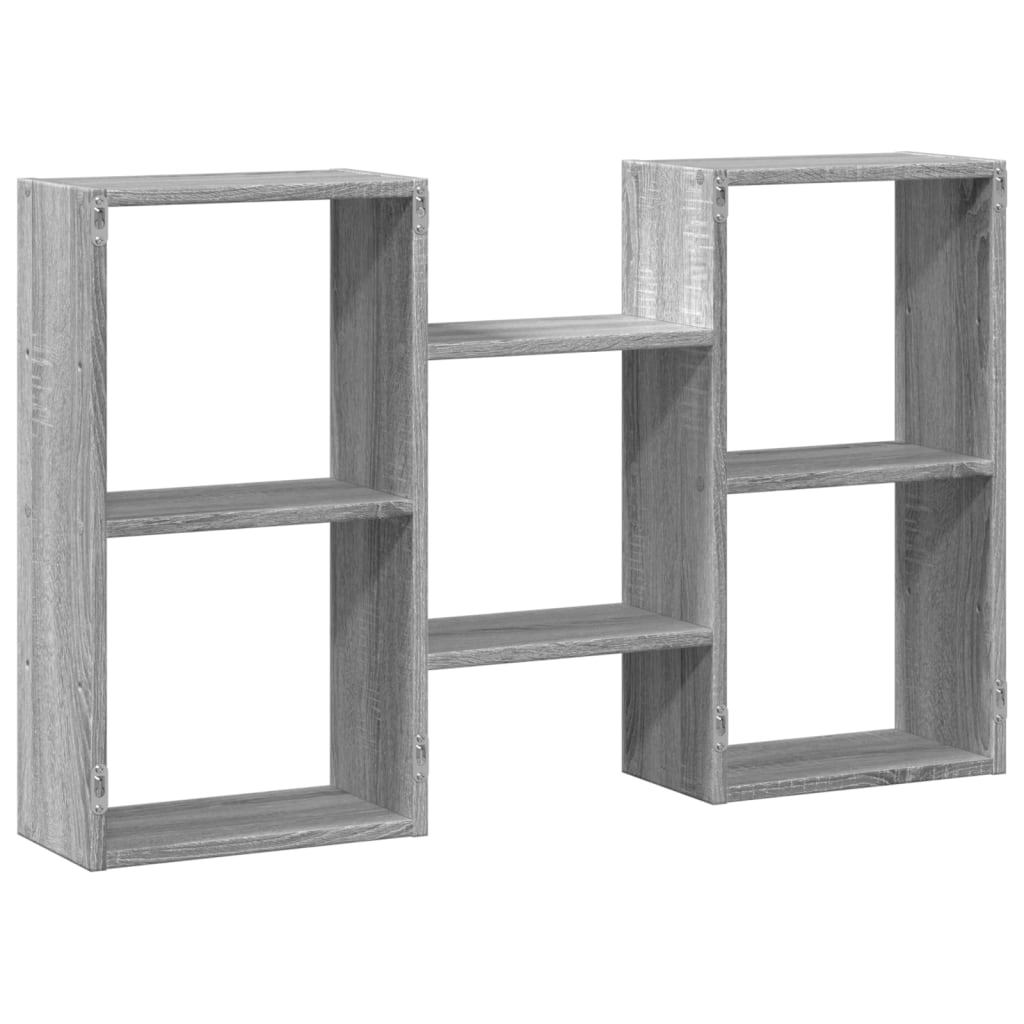 Étagère murale sonoma gris 96x18x60 cm bois ingénierie