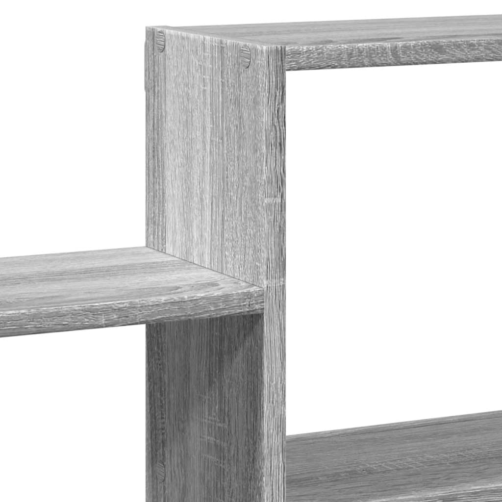 Étagère murale sonoma gris 96x18x60 cm bois ingénierie