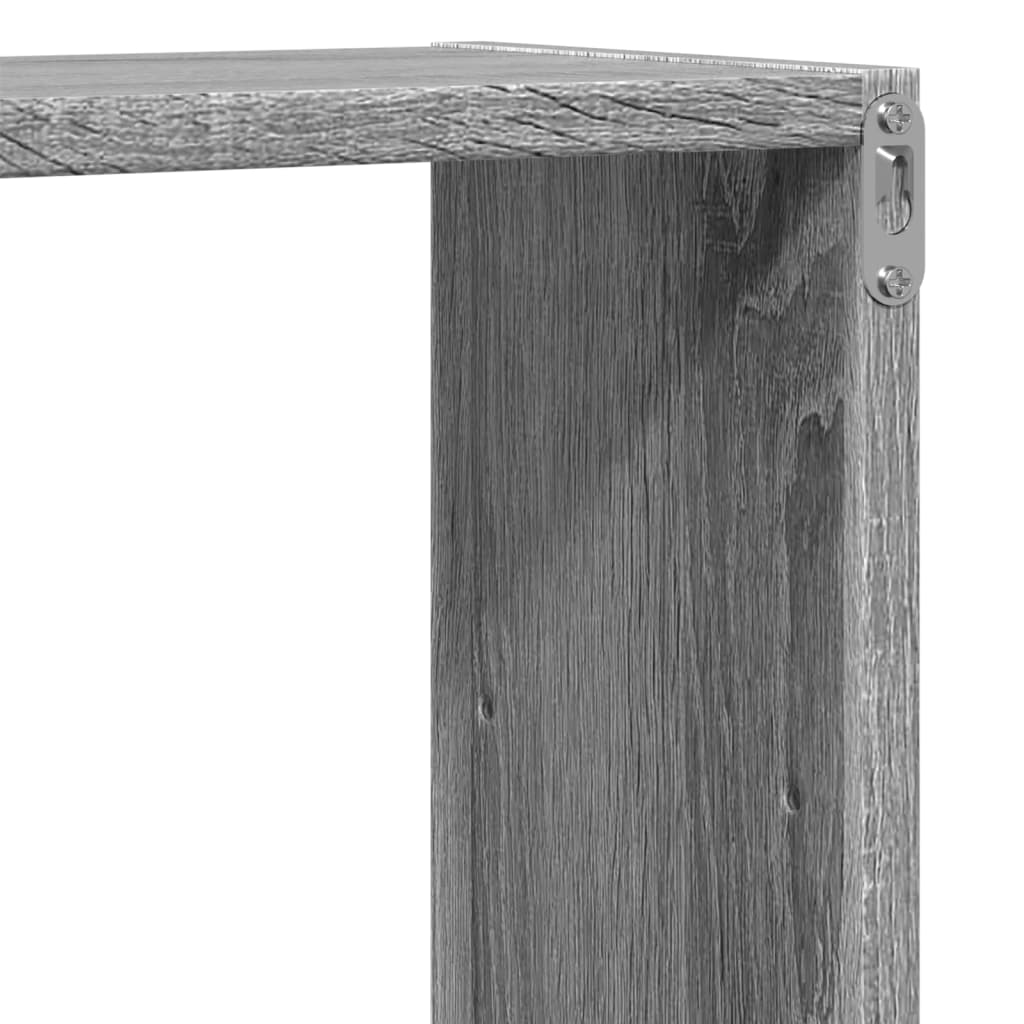 Étagère murale sonoma gris 96x18x60 cm bois ingénierie