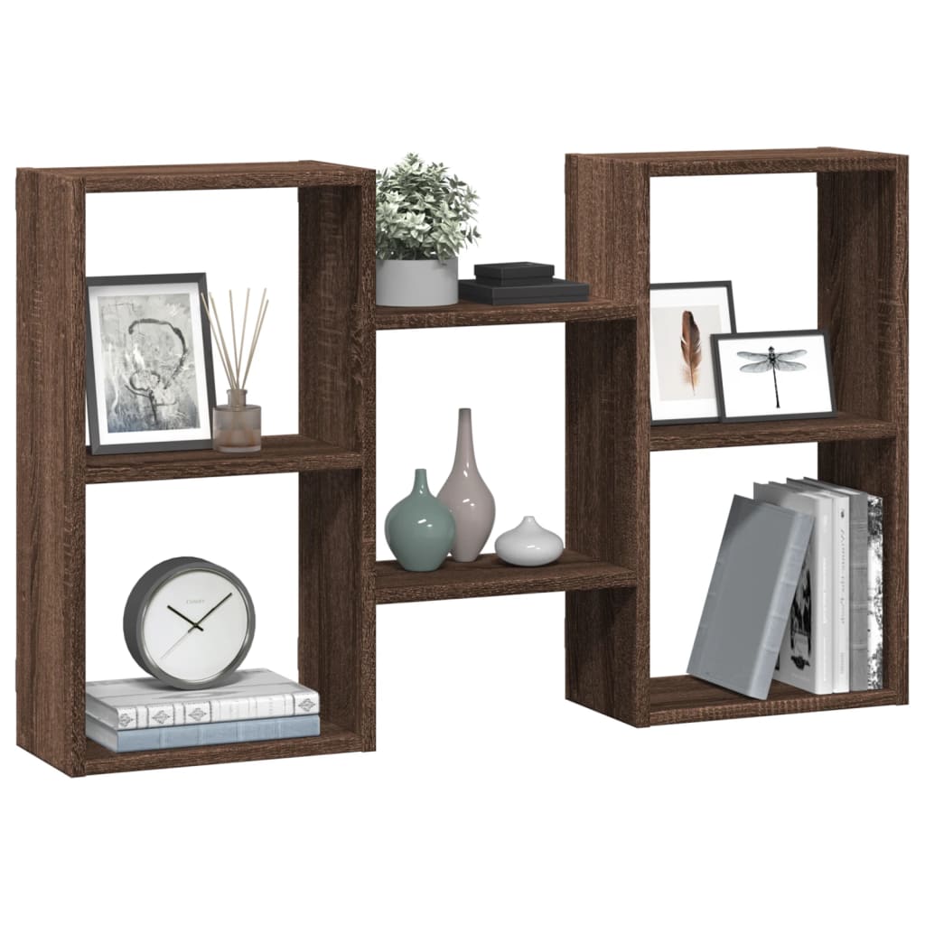 Étagère murale chêne marron 96x18x60 cm bois d'ingénierie