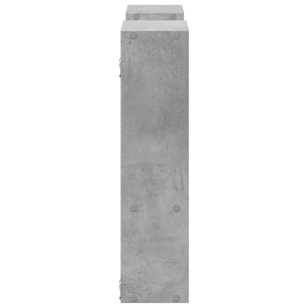 Étagère murale gris béton 99x15x60 cm bois d'ingénierie